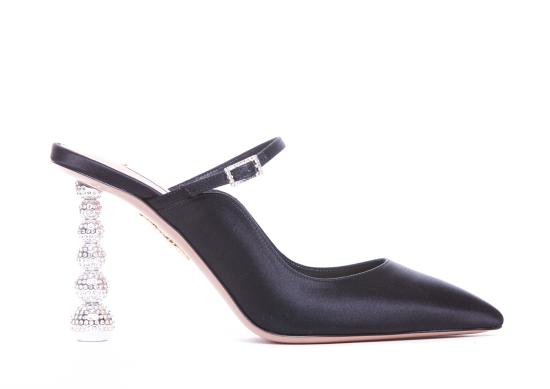 24FW 아쿠아주라 드레스 슈즈 SBYHIGM0 SAT000 Black