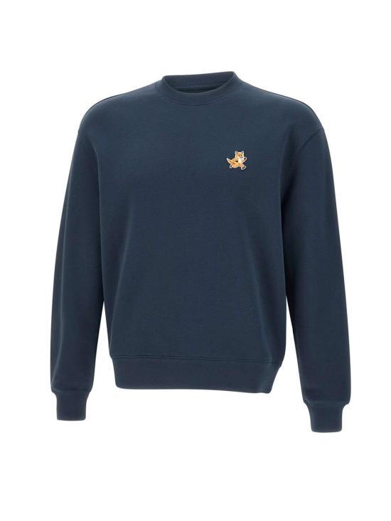 25SS 메종키츠네 긴팔 티셔츠 MM00313KM0321 P476 Blue - MAISON KITSUNE