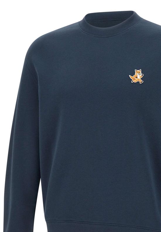 25SS 메종키츠네 긴팔 티셔츠 MM00313KM0321 P476 Blue - MAISON KITSUNE