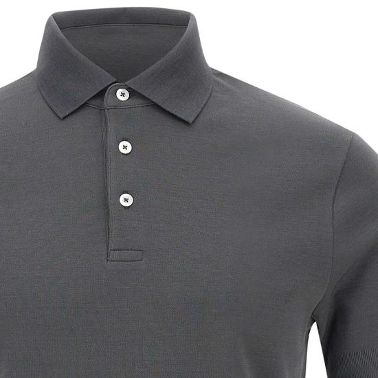 25SS 에르노 폴로 티셔츠 JPL00125U 520599460 Grey - HERNO