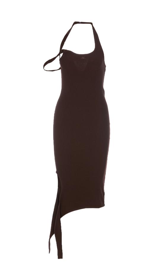 24FW 쿠레쥬 미디 원피스 424MRO484FI0001 1983 Brown