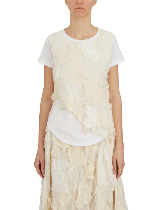 25SS 영 친 반팔 티셔츠 LCYT706CREAM White