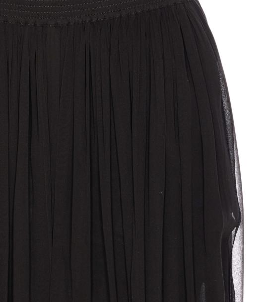 25SS 생로랑 미디 스커트 823141 Y115W1000 Black - SAINT LAURENT