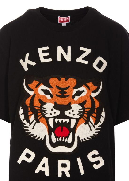 24FW 겐조 반팔 티셔츠 FE68TS0084SI 99J Black - KENZO