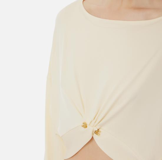 25SS 엘리자베타프랜치 스웨터 MD00251E2 DC7 Lemonade - ELISABETTA FRANCHI