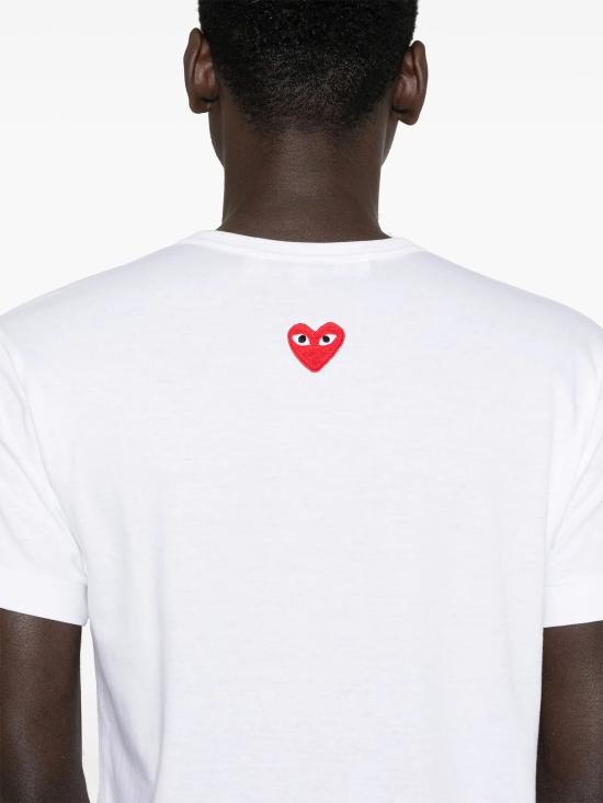 25SS 꼼데가르송 반팔 티셔츠 AX T340 051 White - COMME DES GARCONS