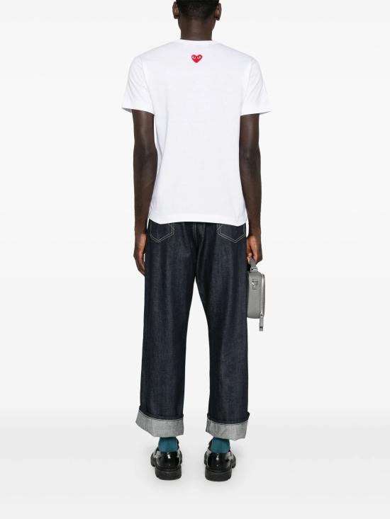 25SS 꼼데가르송 반팔 티셔츠 AX T340 051 White - COMME DES GARCONS