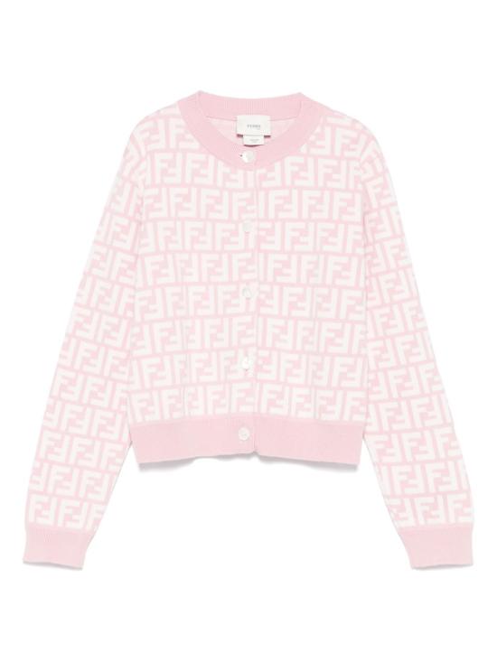25SS [주니어] 펜디 가디건 JFG199AQUH F1R4T Pink - FENDI