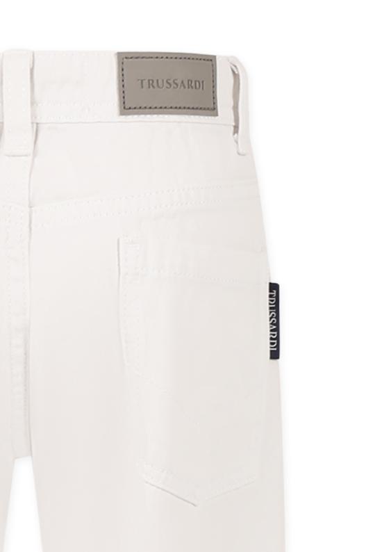 25SS [키즈] 트루사르디 스트레이트 팬츠 TBP25134PA WHITE - TRUSSARDI