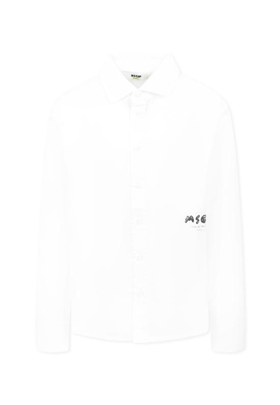 25SS [키즈] 엠에스지엠 탑 S5MSJBSI307 001 WHITE