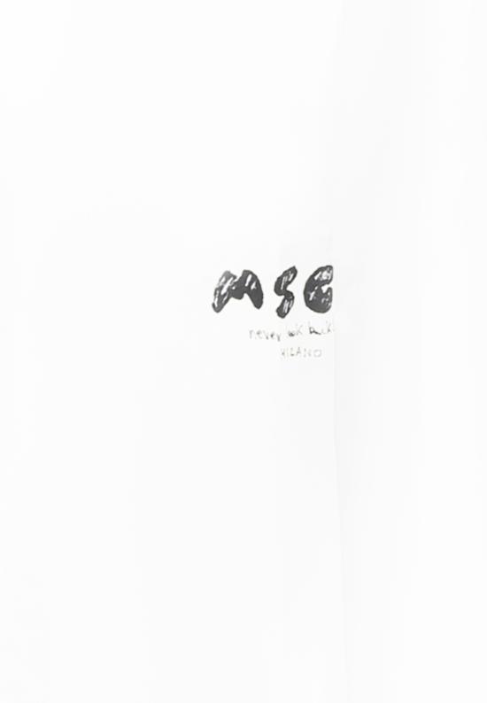 25SS [키즈] 엠에스지엠 탑 S5MSJBSI307 001 WHITE - MSGM