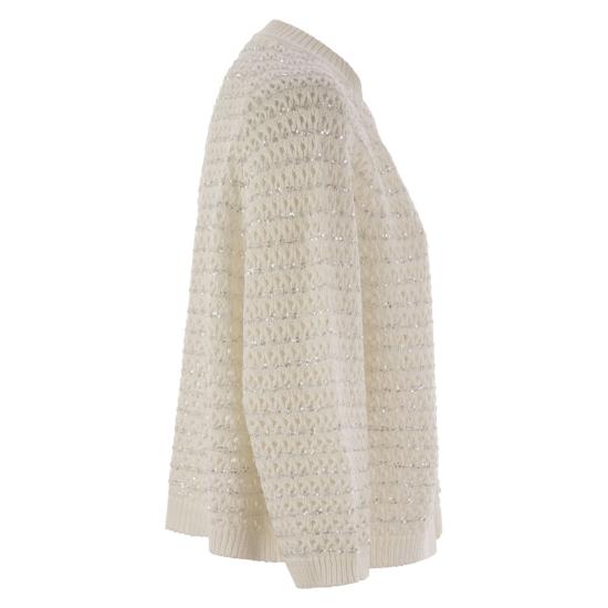 25SS 파비아나 필리피 가디건 MAD275F528 WHITE - FABIANA FILIPPI