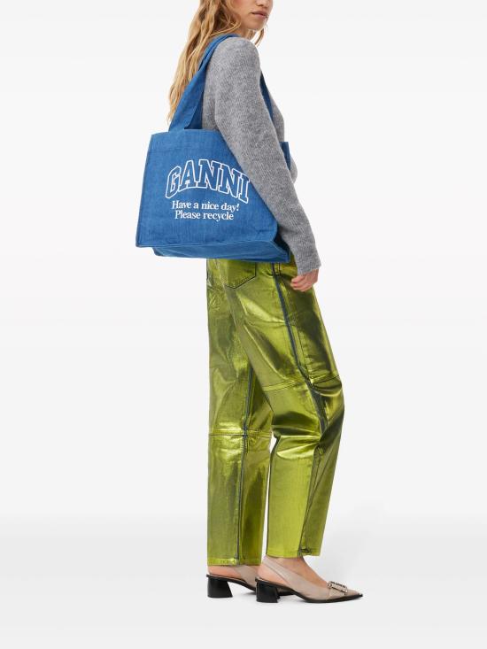 25SS 가니 토트백 A5599 630 Denim - GANNI