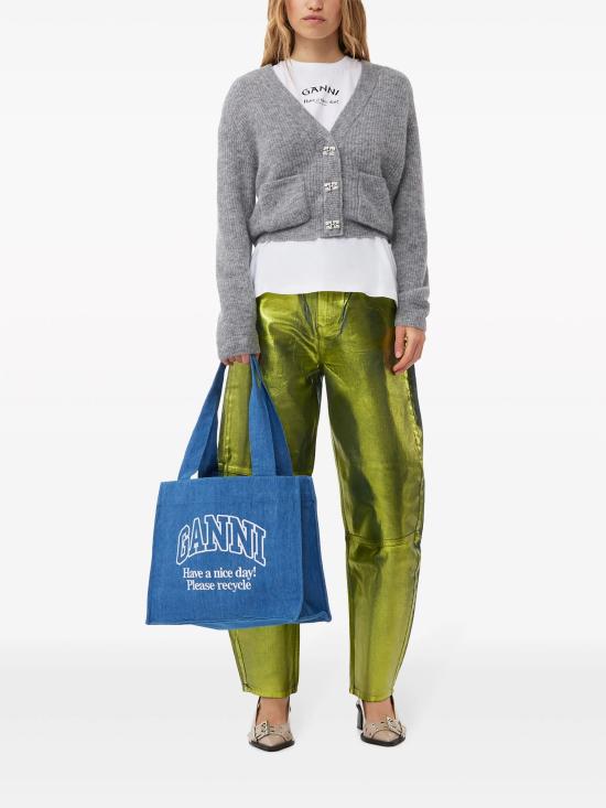 25SS 가니 토트백 A5599 630 Denim - GANNI
