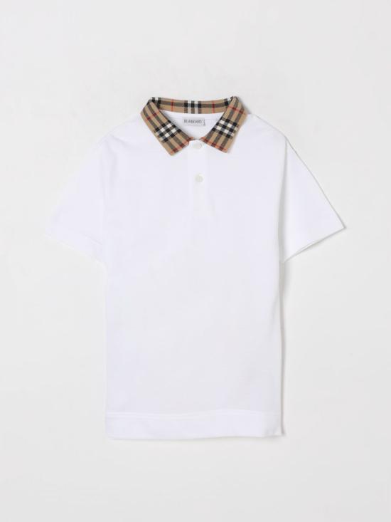 25FW [키즈] 버버리 폴로 셔츠 8105571 White
