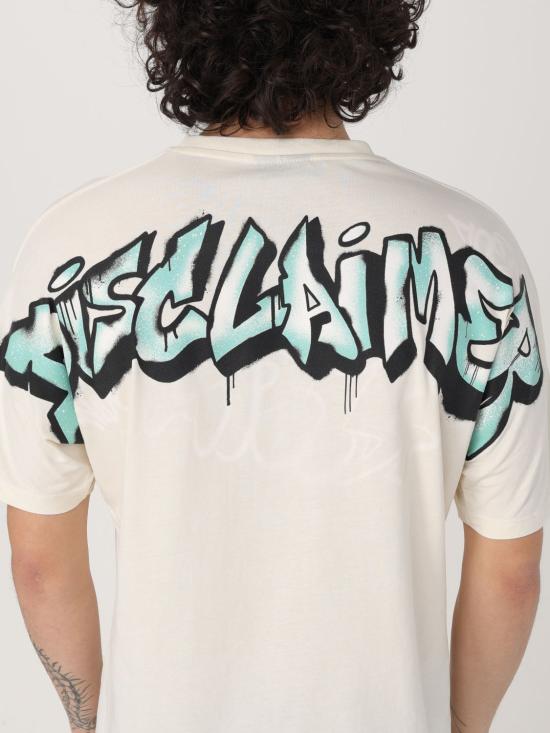 25FW 디스클레이머 반팔 티셔츠 DS54896 LATTE Yellow Cream - DISCLAIMER