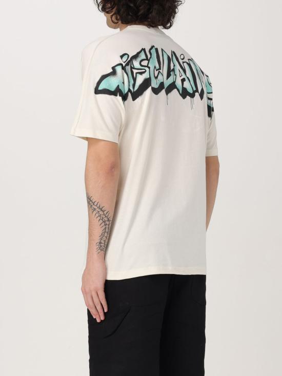 25FW 디스클레이머 반팔 티셔츠 DS54896 LATTE Yellow Cream - DISCLAIMER