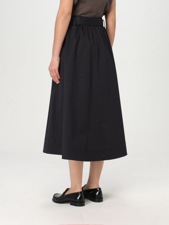 25SS 브루넬로 쿠치넬리 스커트 ML138G3753 C101 Black - BRUNELLO CUCINELLI