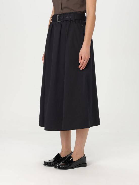 25SS 브루넬로 쿠치넬리 스커트 ML138G3753 C101 Black - BRUNELLO CUCINELLI