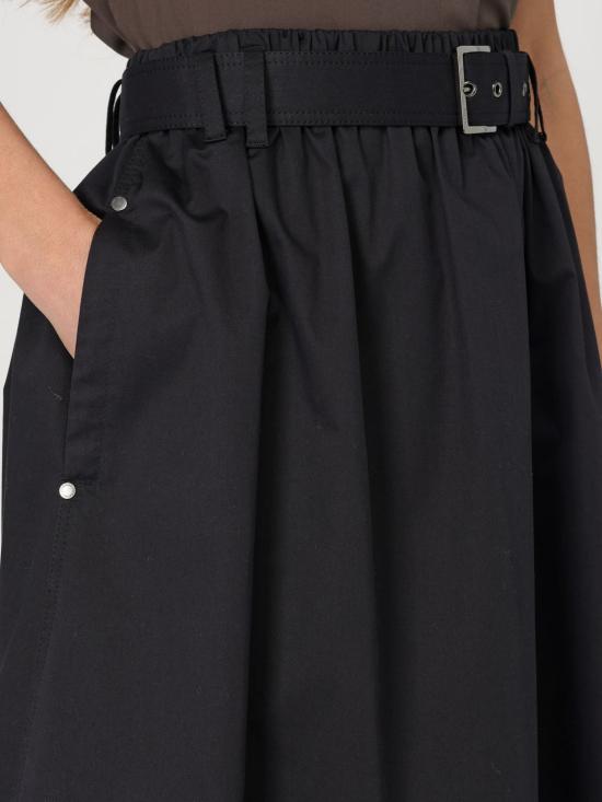 25SS 브루넬로 쿠치넬리 스커트 ML138G3753 C101 Black - BRUNELLO CUCINELLI