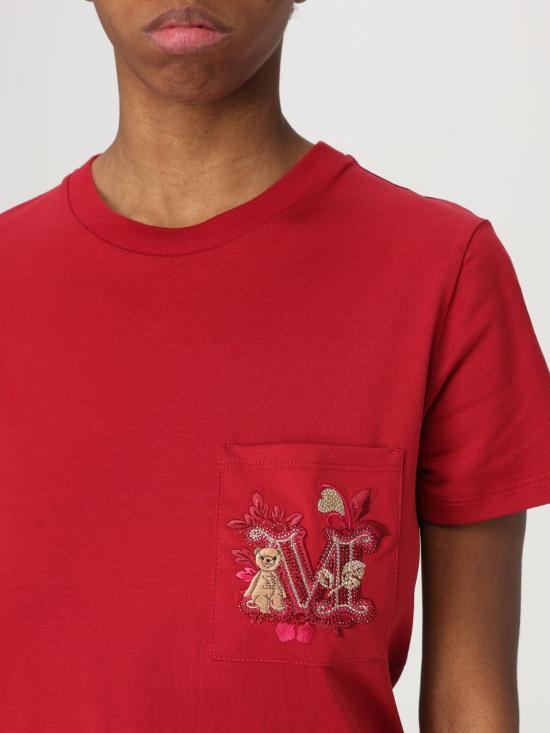 25FW 막스마라 반팔 티셔츠 2511941021600 005 Red - MAX MARA