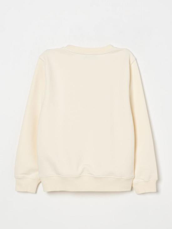 25FW [키즈] 골든구스 풀오버 GKP02214P00194611737 Yellow Cream - GOLDEN GOOSE