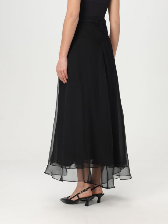 25SS 브루넬로 쿠치넬리 롱 스커트 MF940G3810 C101 Black - BRUNELLO CUCINELLI