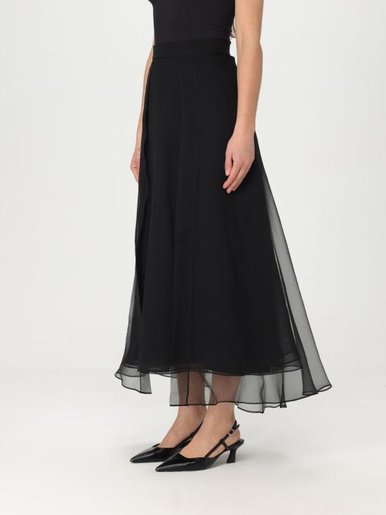 25SS 브루넬로 쿠치넬리 롱 스커트 MF940G3810 C101 Black - BRUNELLO CUCINELLI