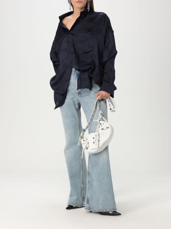 25SS 발렌시아가 블라우스 773300 TRN04 1083 Blue - BALENCIAGA