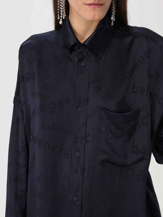 25SS 발렌시아가 블라우스 773300 TRN04 1083 Blue - BALENCIAGA