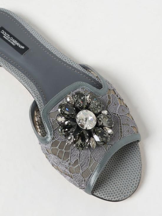 25SS 돌체앤가바나 뮬/슬리퍼 CQ0023AG667 80725 Grey - DOLCE & GABBANA