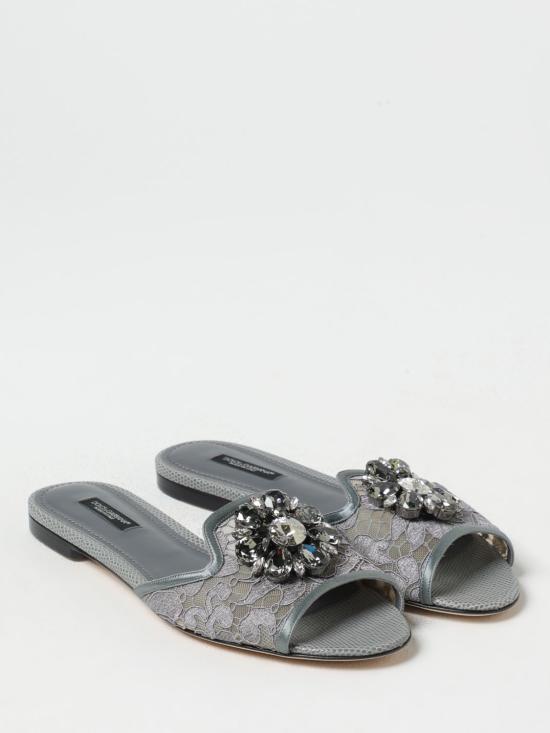 25SS 돌체앤가바나 뮬/슬리퍼 CQ0023AG667 80725 Grey - DOLCE & GABBANA