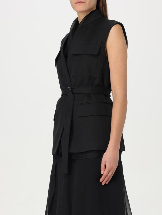 25SS 브루넬로 쿠치넬리 베스트 MH5447344 C101 Black - BRUNELLO CUCINELLI