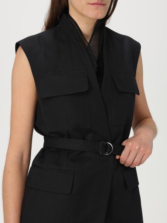 25SS 브루넬로 쿠치넬리 베스트 MH5447344 C101 Black - BRUNELLO CUCINELLI