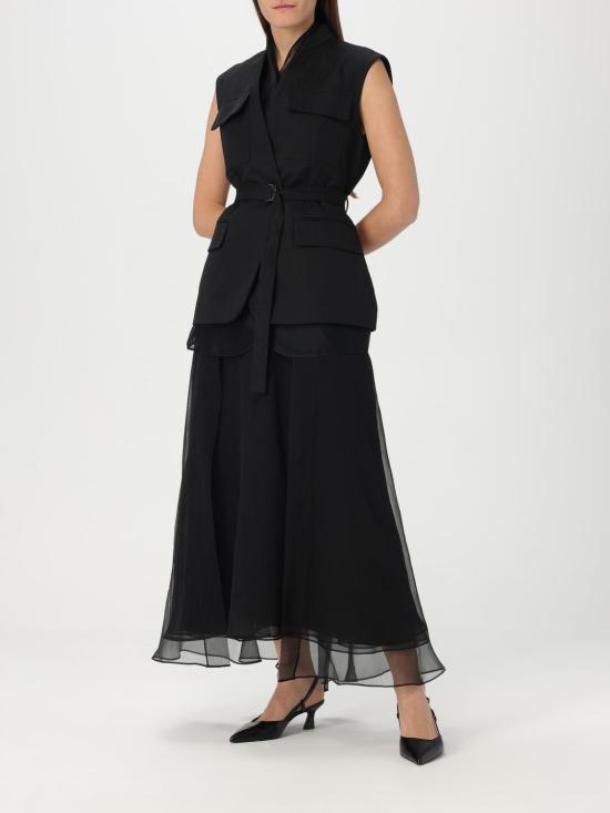 25SS 브루넬로 쿠치넬리 베스트 MH5447344 C101 Black - BRUNELLO CUCINELLI