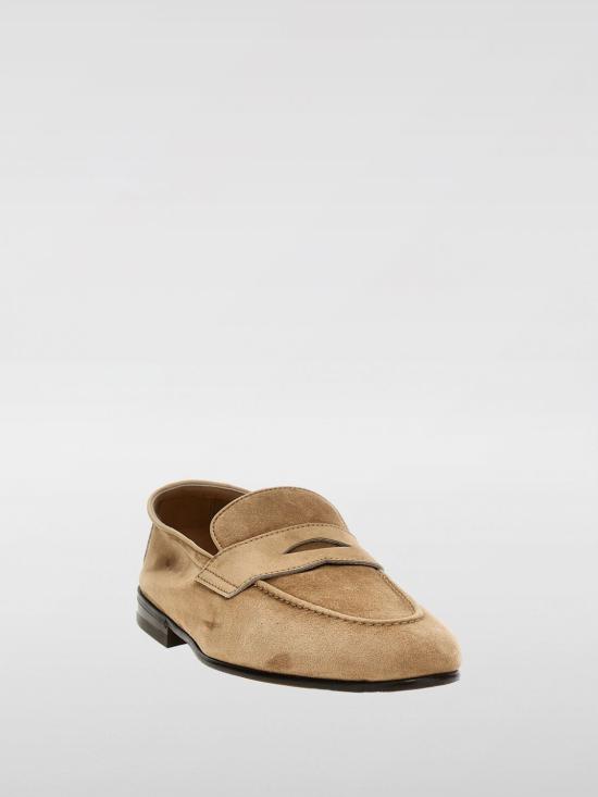 26SS 브루넬로 쿠치넬리 스웨이드 소프트 페니로퍼 MZUCAHG730 C2767 Hazel - BRUNELLO CUCINELLI