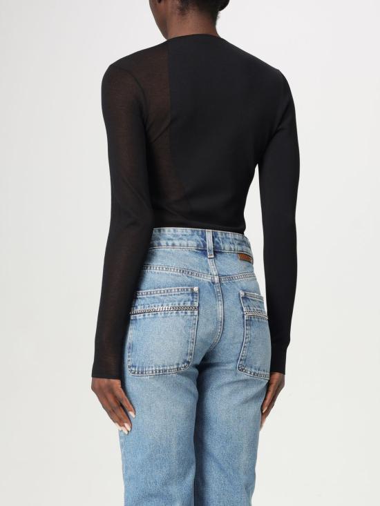 25SS 스텔라 맥카트니 긴팔 티셔츠 6K09663S2557 1000 Black - STELLA MCCARTNEY