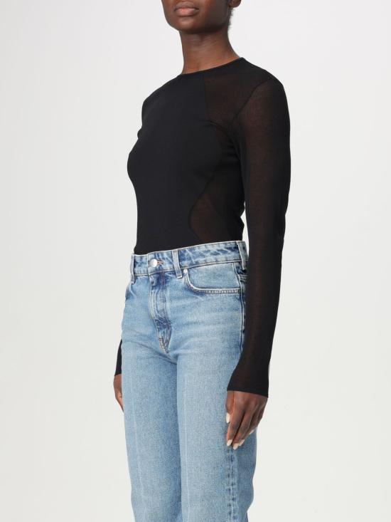 25SS 스텔라 맥카트니 긴팔 티셔츠 6K09663S2557 1000 Black - STELLA MCCARTNEY