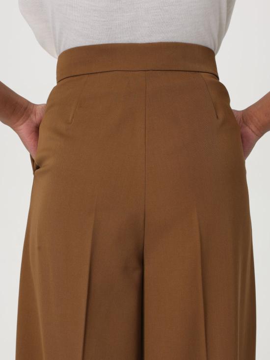 25FW 막스마라 NINFA 닌파 울 개버딘 트라우저 2511131011600 004 Brown - MAX MARA