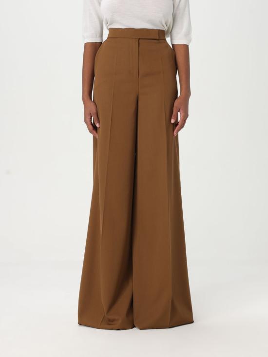 25FW 막스마라 NINFA 닌파 울 개버딘 트라우저 2511131011600 004 Brown