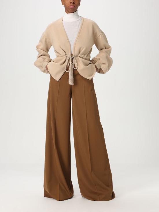 25FW 막스마라 NINFA 닌파 울 개버딘 트라우저 2511131011600 004 Brown - MAX MARA