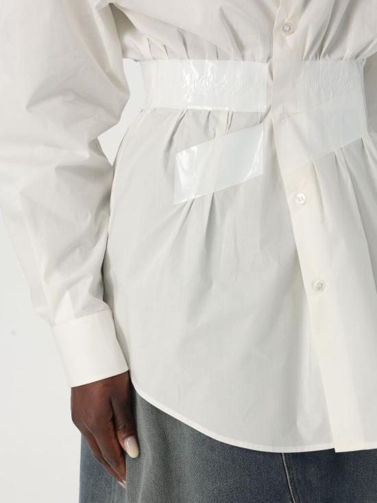 25FW MM6 메종마르지엘라 셔츠 S52DT0045M35256 101 White - MM6 MAISON MARGIELA