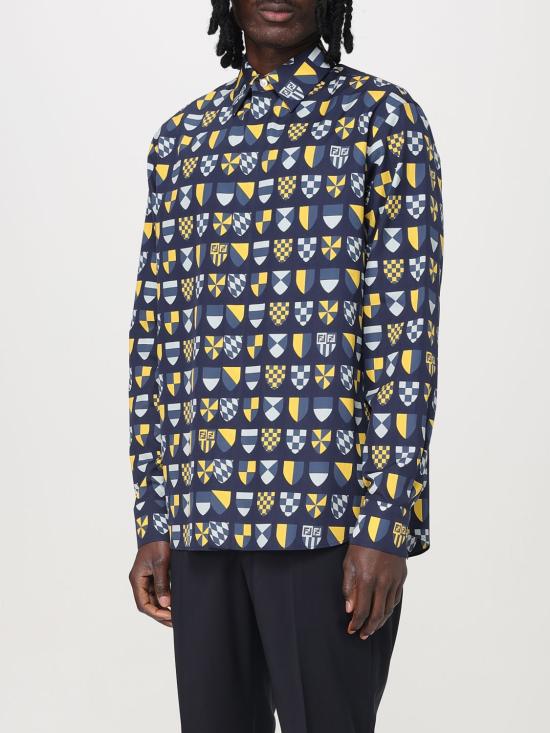 25FW 펜디 긴팔 셔츠 FS1319AU76 F0QG3 Navy - FENDI