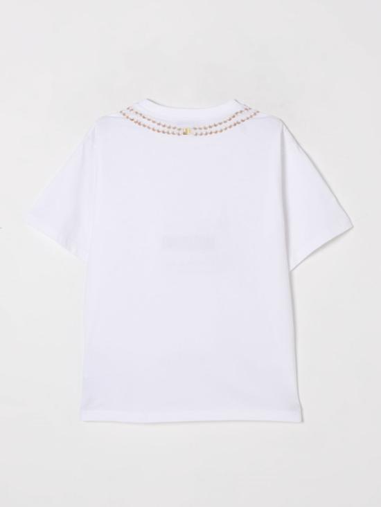 25FW [키즈] 모스키노 티셔츠 HIM060LAA02 10101 White - MOSCHINO