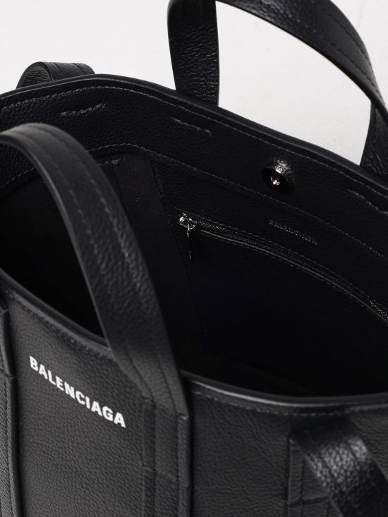 25SS 발렌시아가 그레인드 카프스킨 에브리데이 XS 노스 사우스 숄더 토트백 672793 15YUN 1090 Black - BALENCIAGA