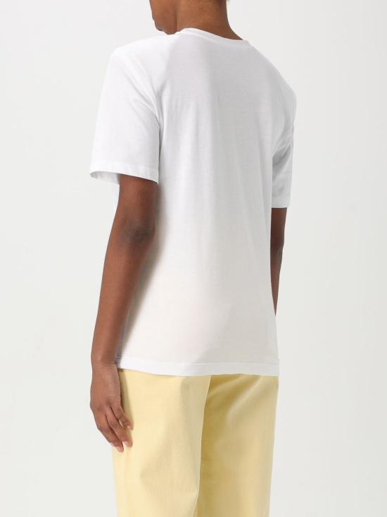 25FW 엘리자베타프랜치 반팔 티셔츠 MA016 270 White - ELISABETTA FRANCHI