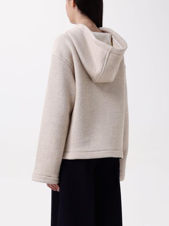 25FW 막스마라 GARY 가리 로고 자수 후드 티셔츠 2511921018600 002 White 1 - MAX MARA