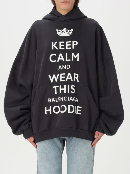 25SS 발렌시아가 스웨터 803265 TRVC5 9034 Black