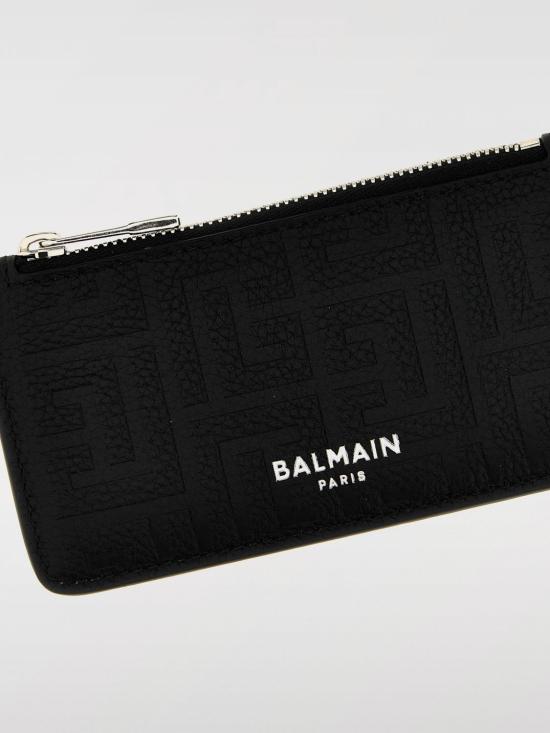 25SS 발망 남성지갑 DM1MD060LPSE 0PA Black - BALMAIN