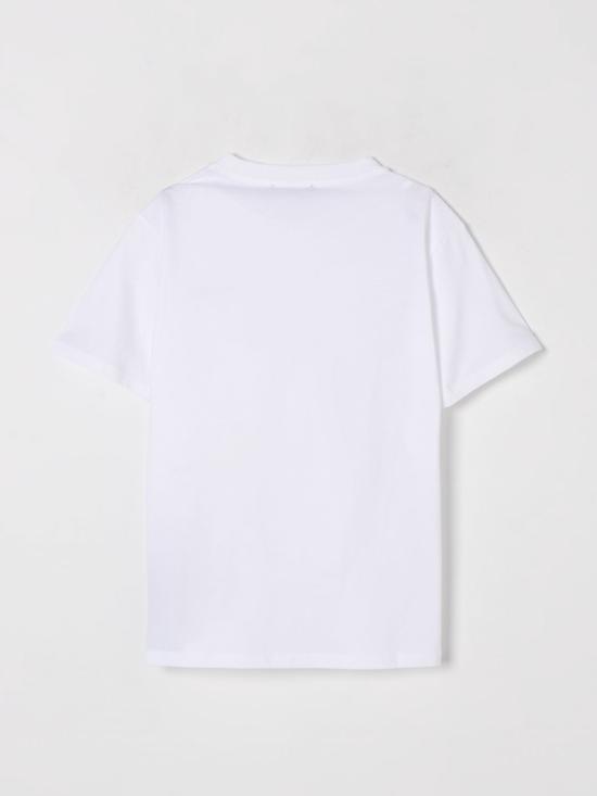 25FW [키즈] 발망 티셔츠 BW8P11Z0116 100NE White - BALMAIN